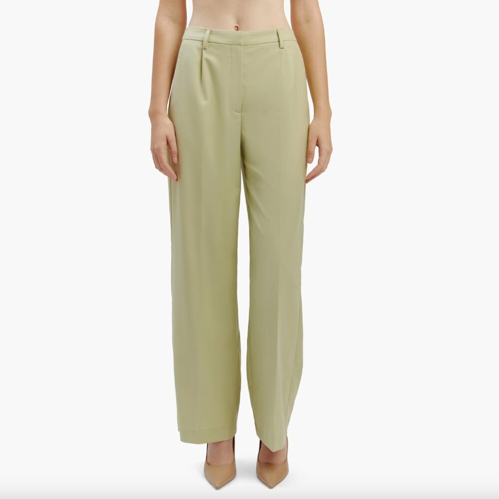 Bardot - Callista High Waisted Pant - Pale Green